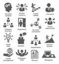 Business people management icons