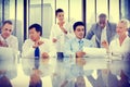 Business People Meeting Communication Discussion Working Office Royalty Free Stock Photo