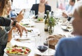 Business People Meeting Eating Discussion Cuisine Party Concept Royalty Free Stock Photo