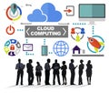 Business People Meeting Global Communications Cloud Computing Co Royalty Free Stock Photo