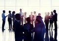 Business People Meeting Room Handshake Global Communication Concept Royalty Free Stock Photo