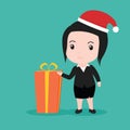 Business People New Year, Christmas Holiday, vector