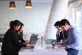 Business people planning a strategy in conference room. Royalty Free Stock Photo