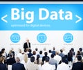 Business People Presentation Seminar Big Data Concept Royalty Free Stock Photo