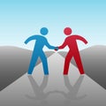 Business People Progress Together Handshake