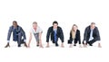 Business People Ready to Start Royalty Free Stock Photo
