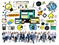 Business People Responsive Design Content Idea Concept Royalty Free Stock Photo