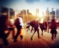 Business People Rush Hour Walking Commuting City Concept Royalty Free Stock Photo