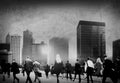 Business People Rush Hour Walking Commuting City Concept Royalty Free Stock Photo