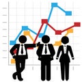Business People Sales Team Graph Chart