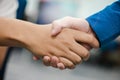 Business people shake hands. Business partnership meeting concept. Image businessmans handshake Royalty Free Stock Photo