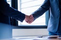 Business people shaking hands in meeting room, Successful deal after meeting Royalty Free Stock Photo