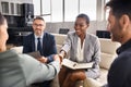 Business people shaking hands during meeting Royalty Free Stock Photo