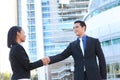 Business People Shaking Hands at Office Royalty Free Stock Photo