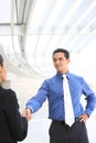 Business People Shaking Hands at Office Royalty Free Stock Photo