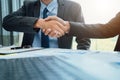 Business people shaking hands partner successful team Royalty Free Stock Photo