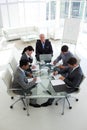 Business people showing diversity in a meeting Royalty Free Stock Photo