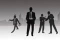 Business People Silhouette. Royalty Free Stock Photo
