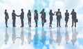 Business people silhouettes Royalty Free Stock Photo