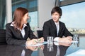 Business people smiling Royalty Free Stock Photo