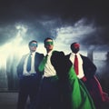 Business People Superheroes Costume Power Concept