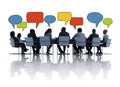 Business People Talking in a Board Room Royalty Free Stock Photo