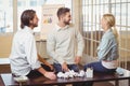 Business people talking in meeting room Royalty Free Stock Photo