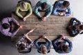 Business people team around the table Royalty Free Stock Photo