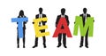 Business People Team Colourful Text Concept Royalty Free Stock Photo