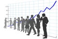 Business People Team Profit Growth Chart