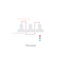 Business people team successful teamwork concept flat style isolated