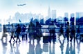 Business People Travel Departure Aiport Passenger Concept Royalty Free Stock Photo