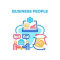 Business People Vector Concept Color Illustration Royalty Free Stock Photo