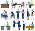 People Working in Office, Conference and Meeting Royalty Free Stock Photo