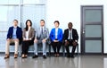 Business people waiting for job interview Royalty Free Stock Photo