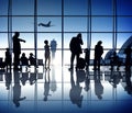 Business People Waiting at Lounge the Airport Concept Royalty Free Stock Photo