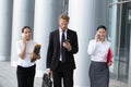 Business people walking Royalty Free Stock Photo