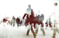 Business People Walking Cityscape Corporate Concept Royalty Free Stock Photo