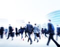 Business People Walking Commuter Travel Motion City Concept Royalty Free Stock Photo