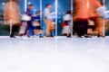 Business People walking on a modern walkway, Crowd of anonymous people walking on busy city street Royalty Free Stock Photo