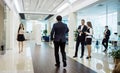 Business people walking in the office corridor,Business People C Royalty Free Stock Photo