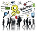 Business People Walking Recruitment Qualification Concept