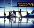 Business People Walking in the Terminal Royalty Free Stock Photo