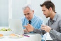 Business People Working at Lunch Royalty Free Stock Photo