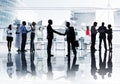 Business People Working in an Office Building Royalty Free Stock Photo