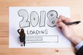 Happy new year is loading