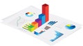 Business performance graphs Royalty Free Stock Photo