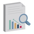 Business Performance Isometric Vector Isolated icon which can easily modify or edit Royalty Free Stock Photo