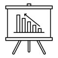 Business Performance outline vector icon which can easily modify or edit Royalty Free Stock Photo