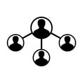 Business person icon vector male group of persons symbol avatar for business management team multiple sharing network